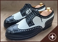 Flechtschuh, schottisch gelocht mit Flgelkappe