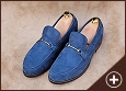 Elegante blaue Loafers